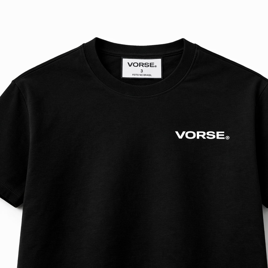 T-SHIRT REGULAR SUPIMA VORSE PRETA